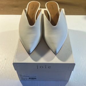 Joie Canilly Ivory Patent Leather Mule Size 6